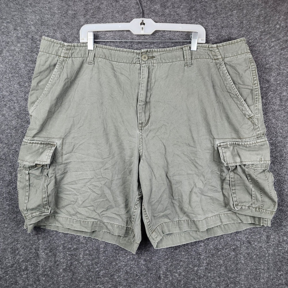 Faded Glory Cargo Shorts Women 44 Faded Green Utility Cotton fm11333b